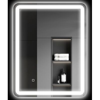 Miroir salle de bain - HOMCOM - 70 x 90 cm - rectangulaire - éclairage LED lumière réglable 3 couleurs anti-buée mémoire - argent Blanc - Publicité Miroir salle de bain - HOMCOM - 70 x 90 cm - rectangulaire - éclairage LED lumière réglable 3 couleurs anti-buée mémoire - argent Blanc - Publicité
