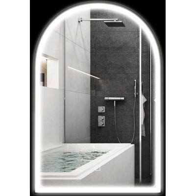 Miroir de salle de bain LED - HOMCOM - 90 x 60cm - lumière réglable 3 couleurs anti-buée interrupteur tactile - noir Noir - Publicité Miroir de salle de bain LED - HOMCOM - 90 x 60cm - lumière réglable 3 couleurs anti-buée interrupteur tactile - noir Noir - Publicité