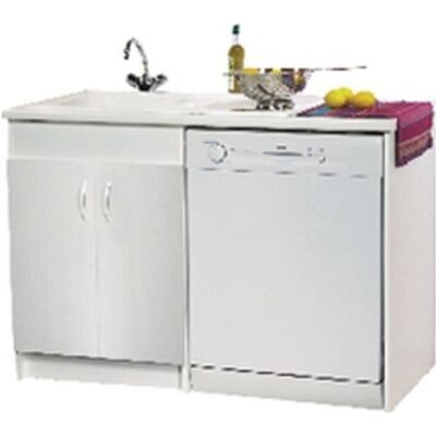 Neova Lave-vaisselle avec joue. mélaminé blanc. 2 Portes - LAV VAISSELLE Réf S15V02077 Blanc - Publicité Neova Lave-vaisselle avec joue. mélaminé blanc. 2 Portes - LAV VAISSELLE Réf S15V02077 Blanc - Publicité