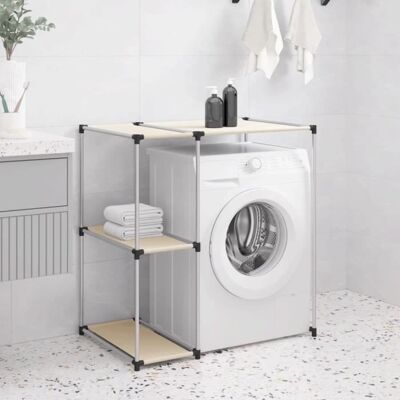 vidaXL Étagère de rangement au-dessus de la machine à laver - Solution de stockage - Publicité vidaXL Étagère de rangement au-dessus de la machine à laver - Solution de stockage - Publicité