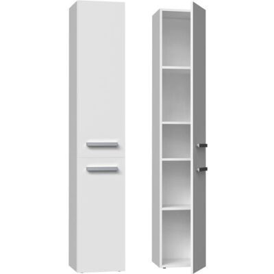TOPESHOP KOMMA - Armoire de salle de bains moderne - 2 portes - 31x30x174 cm - Publicité TOPESHOP KOMMA - Armoire de salle de bains moderne - 2 portes - 31x30x174 cm - Publicité