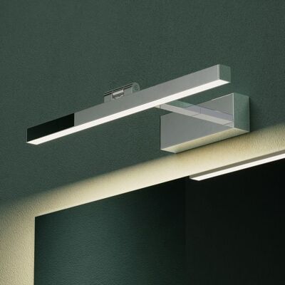 Mai & Mai Lampe Miroir LED 4000K pour Salle de Bain Murale 180° Rotative 40cm Chrome Desgin Strahlenschon Gris - Publicité Mai & Mai Lampe Miroir LED 4000K pour Salle de Bain Murale 180° Rotative 40cm Chrome Desgin Strahlenschon Gris - Publicité