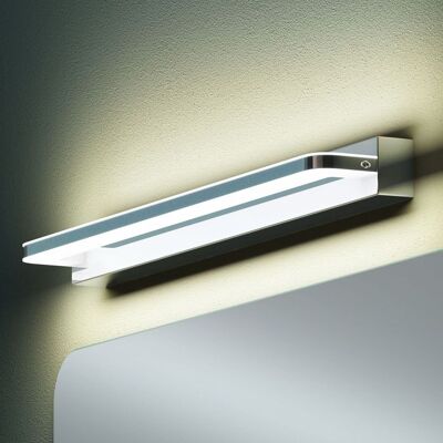 Mai & Mai Lampe Miroir LED 4000K pour Salle de Bain Murale Lumiere Intérieur 60cm Chrome Desgin SparkLuxe Gris - Publicité Mai & Mai Lampe Miroir LED 4000K pour Salle de Bain Murale Lumiere Intérieur 60cm Chrome Desgin SparkLuxe Gris - Publicité