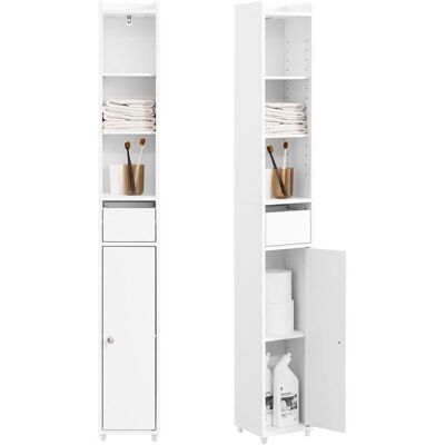 Meuble Salle de Bain Colonne - SoBuy - BZR34-K-W - Blanc - Résistant Humidité - 20x20x145cm Blanc - Publicité Meuble Salle de Bain Colonne - SoBuy - BZR34-K-W - Blanc - Résistant Humidité - 20x20x145cm Blanc - Publicité