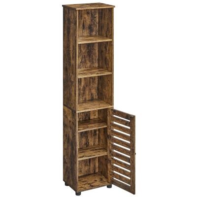 Colonne salle de bain - VASAGLE - 40 x 30 x 167 cm - Placard haut - 3 cases ouverts - Marron Rustique Marron - Publicité Colonne salle de bain - VASAGLE - 40 x 30 x 167 cm - Placard haut - 3 cases ouverts - Marron Rustique Marron - Publicité