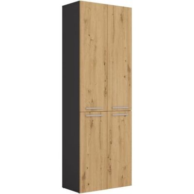 Topeshop Rory - Meuble de salle de bain avec panier - 174x60x30 - Meuble de bain - Publicité Topeshop Rory - Meuble de salle de bain avec panier - 174x60x30 - Meuble de bain - Publicité