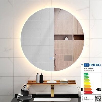 Costway - Miroir LED 60cm - 3000K/6000K - Mirror - Publicité Costway - Miroir LED 60cm - 3000K/6000K - Mirror - Publicité