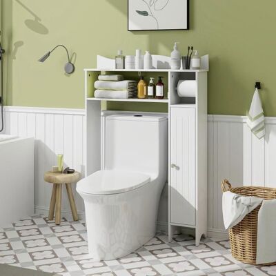Costway - Au-dessus des toilettes - 75,5x20x110 cm - Placard - Publicité Costway - Au-dessus des toilettes - 75,5x20x110 cm - Placard - Publicité