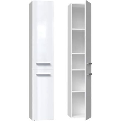 Topeshop Komma Meuble de salle de bain - 31x30x174cm - Publicité Topeshop Komma Meuble de salle de bain - 31x30x174cm - Publicité