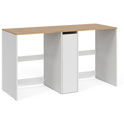 Armoire machine à laver Viktor 159.8x88.2cm avec 3 compartiments Blanc/Chêne Artisan Vicco 60743 Blanc - Publicité Armoire machine à laver Viktor 159.8x88.2cm avec 3 compartiments Blanc/Chêne Artisan Vicco 60743 Blanc - Publicité