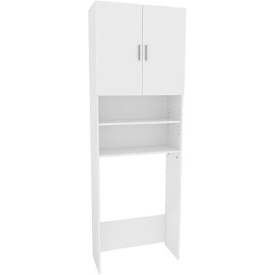 Armoire Blanche pour Lave-linge Martha - Moderne & Spacieuse - Publicité Armoire Blanche pour Lave-linge Martha - Moderne & Spacieuse - Publicité