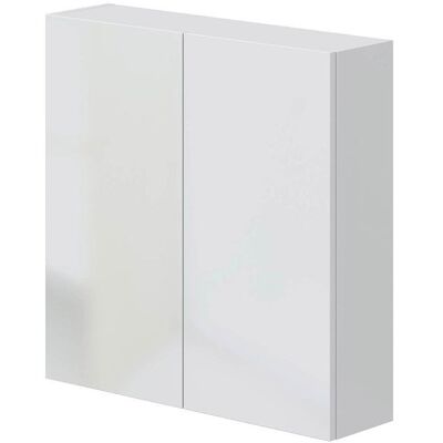 PEGANE Armoire suspendue de salle de bain 60 cm avec 2 portes coloris blanc - Longueur 60 x Profondeur 16 x Hauteur 60 cm Blanc - Publicité PEGANE Armoire suspendue de salle de bain 60 cm avec 2 portes coloris blanc - Longueur 60 x Profondeur 16 x Hauteur 60 cm Blanc - Publicité