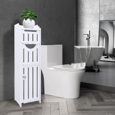 HOMEWELL YIYI. MEUBLE DE RANGEMENT DE SALLE DE BAIN SIMPLE MEUBLE DE SALLE DE BAIN ÉTANCHE BLANC 40*25*90CM. Blanc - Publicité HOMEWELL YIYI. MEUBLE DE RANGEMENT DE SALLE DE BAIN SIMPLE MEUBLE DE SALLE DE BAIN ÉTANCHE BLANC 40*25*90CM. Blanc - Publicité