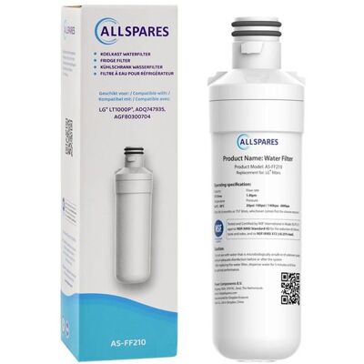 Filtre frigo LG LT1000P / AGF80300704 / ADQ74793501 par AllSpares - Publicité Filtre frigo LG LT1000P / AGF80300704 / ADQ74793501 par AllSpares - Publicité