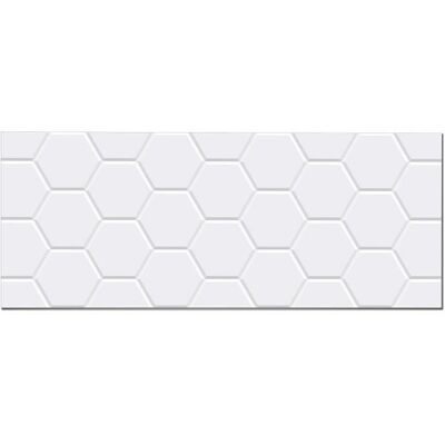 Home and Living - Hexagonal White Tile - 40x200 cm - Vinyle - Publicité Home and Living - Hexagonal White Tile - 40x200 cm - Vinyle - Publicité