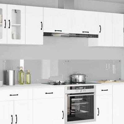 vidaXL Crédence de cuisine 2 pcs Transparent 120 x 40 cm verre trempé 3415491 Blanc - Publicité vidaXL Crédence de cuisine 2 pcs Transparent 120 x 40 cm verre trempé 3415491 Blanc - Publicité