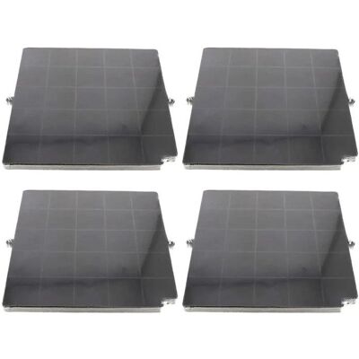 Lot de quatre filtres à charbon AIRFORCE FC120 AFFCAF16CS 260X256X17 mm Hotte 480122100934 AIRFORCE ARTHUR MARTIN ELECTROLUX WHIRL - Publicité Lot de quatre filtres à charbon AIRFORCE FC120 AFFCAF16CS 260X256X17 mm Hotte 480122100934 AIRFORCE ARTHUR MARTIN ELECTROLUX WHIRL - Publicité