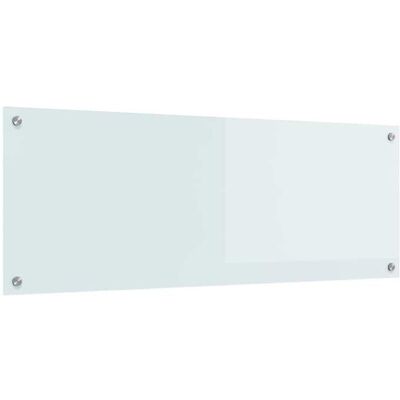 vidaXL Crédence de cuisine Blanc 110 x 40 cm verre trempé 42001286 Blanc - Publicité vidaXL Crédence de cuisine Blanc 110 x 40 cm verre trempé 42001286 Blanc - Publicité
