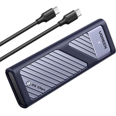UGREEN Boîtier M2 SSD NVMe SATA 20 Gbps USB 3.2 Gen 2 Adaptateur Disque Dur Externe Aluminium M.2 2230 2242 2260 2280 - Publicité UGREEN Boîtier M2 SSD NVMe SATA 20 Gbps USB 3.2 Gen 2 Adaptateur Disque Dur Externe Aluminium M.2 2230 2242 2260 2280 - Publicité