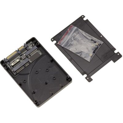 KALEA-INFORMATIQUE Boitier pour SSD mSATA et ou M2 SATA vers SATA 15+7 au format dun HDD SATA 2.5 Noir - Publicité KALEA-INFORMATIQUE Boitier pour SSD mSATA et ou M2 SATA vers SATA 15+7 au format dun HDD SATA 2.5 Noir - Publicité