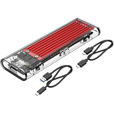 ORICO Boîtier SSD Externe M.2 NVME USB 3.1 Gen 2 Type-C vers M2 NVMe PCIe Adaptateur pour M-Key SSDs 2230 2242 2260 2280 - Publicité ORICO Boîtier SSD Externe M.2 NVME USB 3.1 Gen 2 Type-C vers M2 NVMe PCIe Adaptateur pour M-Key SSDs 2230 2242 2260 2280 - Publicité