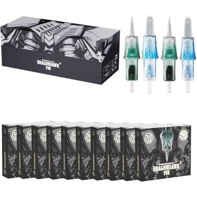 Dragonhawk Yue 50 Stück Tattoo-Kartuschen 035mm RL RM Nadeln - Publicité Dragonhawk Yue 50 Stück Tattoo-Kartuschen 035mm RL RM Nadeln - Publicité