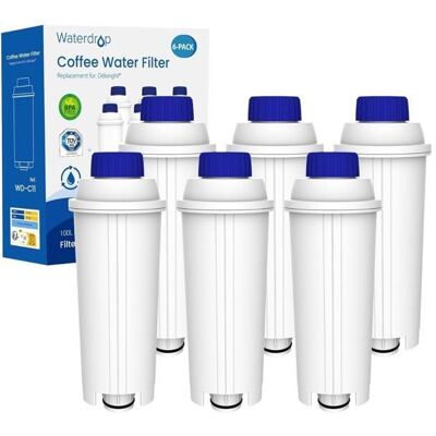 Waterdrop Filtres à Café Remplacement pour DeLonghi® DLSC002 Compatible Magnifica® S Eletta® Explorer Dinamica® Série ECAM (6) - Publicité Waterdrop Filtres à Café Remplacement pour DeLonghi® DLSC002 Compatible Magnifica® S Eletta® Explorer Dinamica® Série ECAM (6) - Publicité