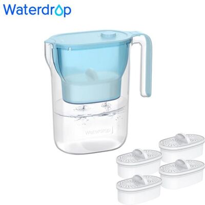 Waterdrop Carafe Filtrante pour Réfrigérateur Pichet pour eau Filtrante avec Filtre de 3 Mois 25 LRéduit le Fluor( Bleu) Bleu - Publicité Waterdrop Carafe Filtrante pour Réfrigérateur Pichet pour eau Filtrante avec Filtre de 3 Mois 25 LRéduit le Fluor( Bleu) Bleu - Publicité