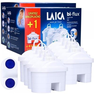 8x Filtres à eau LAICA Bi-Flux - filtres de remplacement : Brita Maxtra Dafi Unimax Aquaphor B100-25 Maxfor Wessper AquaFlux Blanc - Publicité 8x Filtres à eau LAICA Bi-Flux - filtres de remplacement : Brita Maxtra Dafi Unimax Aquaphor B100-25 Maxfor Wessper AquaFlux Blanc - Publicité