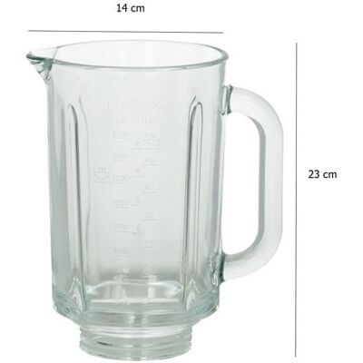 Bol en verre thermoresist nu du AT358 Blender KW713790 KENWOOD - Publicité Bol en verre thermoresist nu du AT358 Blender KW713790 KENWOOD - Publicité