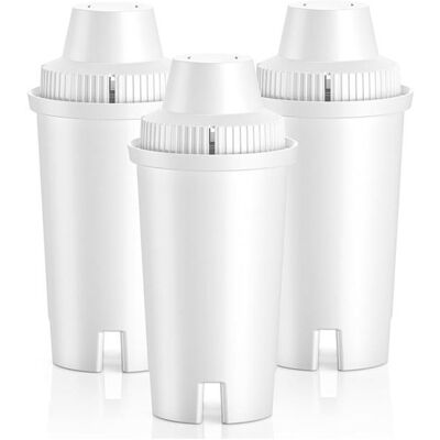 SODIAL Lot de 3 Filtres à Eau de Rechange pour Carafe Filtrante Classic Longlast pour Eau Potable pour 107007 Blanc - Publicité SODIAL Lot de 3 Filtres à Eau de Rechange pour Carafe Filtrante Classic Longlast pour Eau Potable pour 107007 Blanc - Publicité