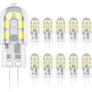 RWOYTHK Ampoule LED G4 2W ampoules halogènes équivalentes 20W blanc froid 6000k 200Lm 12x SMD 12V AC/DC-lot de 10 - Publicité RWOYTHK Ampoule LED G4 2W ampoules halogènes équivalentes 20W blanc froid 6000k 200Lm 12x SMD 12V AC/DC-lot de 10 - Publicité