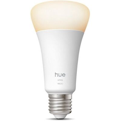 Ampoule LED connectée A67 - PHILIPS HUE - Lumière blanche chaude - 2700K - Culot E27 - 135 W - 1600 lumens Blanc - Publicité Ampoule LED connectée A67 - PHILIPS HUE - Lumière blanche chaude - 2700K - Culot E27 - 135 W - 1600 lumens Blanc - Publicité
