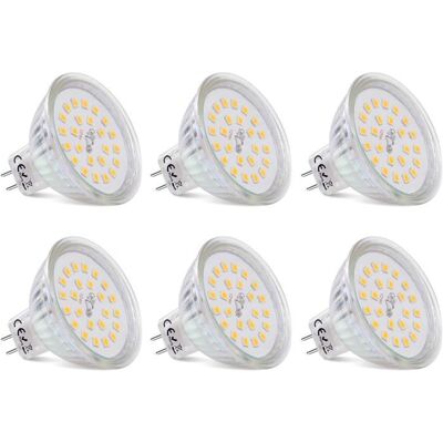 SANS MARQUE 6 ampoules GU5.3 3.8W 2700K 12V 430LM - Publicité SANS MARQUE 6 ampoules GU5.3 3.8W 2700K 12V 430LM - Publicité
