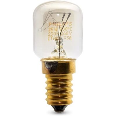Ampoule incandescente 2 x 25 W E14-SES four 300 degrés - PHILIPS - Publicité Ampoule incandescente 2 x 25 W E14-SES four 300 degrés - PHILIPS - Publicité