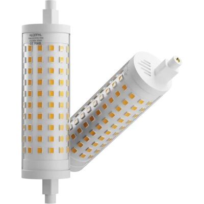 NETBOAT Ampoule LED R7s 118 mm 20W Dimmable 3000K Blanc chaud – Remplace 200W Halogène J118 (Lot de 2) Blanc - Publicité NETBOAT Ampoule LED R7s 118 mm 20W Dimmable 3000K Blanc chaud – Remplace 200W Halogène J118 (Lot de 2) Blanc - Publicité