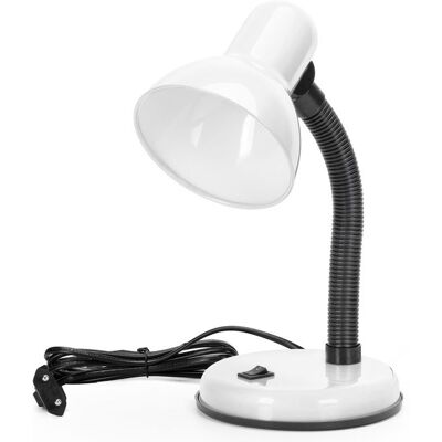 Aigostar Lampe Table Vintage E27 Col Réglable Blanc Ampoule Non Incluse Blanc - Publicité Aigostar Lampe Table Vintage E27 Col Réglable Blanc Ampoule Non Incluse Blanc - Publicité