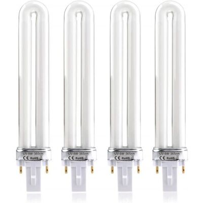 NetBoat Remplacement 9W 365nm en forme de U Tube ampoule lampe pour Nail Art sécheur UV lampe lumière - 4 Pcs - Publicité NetBoat Remplacement 9W 365nm en forme de U Tube ampoule lampe pour Nail Art sécheur UV lampe lumière - 4 Pcs - Publicité