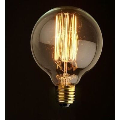 Ampoule ronde E27 filament incandescente 40W - Blanc chaud - Ampoule rétro vintage Blanc - Publicité Ampoule ronde E27 filament incandescente 40W - Blanc chaud - Ampoule rétro vintage Blanc - Publicité