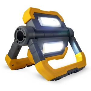 Projecteur de chantier professionnel Kraft Müller KM-10W rechargeable 10W à LED pivotable Batterie 3.7V 5000mAh Powerbank Blanc - Publicité Projecteur de chantier professionnel Kraft Müller KM-10W rechargeable 10W à LED pivotable Batterie 3.7V 5000mAh Powerbank Blanc - Publicité