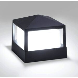 KCVV Applique Murale Extérieure Carrée avec Toit 160mm Lumière LED Blanche IP54 pour Jardin Clôture Poteau Résiste Intempéries - Publicité KCVV Applique Murale Extérieure Carrée avec Toit 160mm Lumière LED Blanche IP54 pour Jardin Clôture Poteau Résiste Intempéries - Publicité