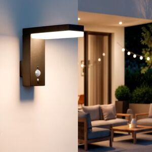 TECHBREY Applique Murale Extérieure Solaire LED Aluminium avec Détecteur de Mouvement Goran Noir Noir - Publicité TECHBREY Applique Murale Extérieure Solaire LED Aluminium avec Détecteur de Mouvement Goran Noir Noir - Publicité