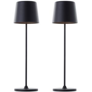 Brilliant KAAMI lot de 2 lampes de jardin extérieures LED intégrée 2W noir dépoli Noir - Publicité Brilliant KAAMI lot de 2 lampes de jardin extérieures LED intégrée 2W noir dépoli Noir - Publicité