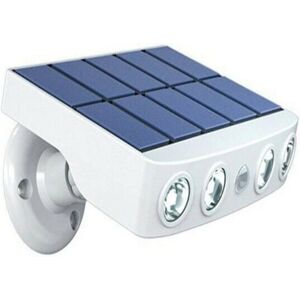 ZEMINPEOEL Lampe solaire extérieur étanche orientable avec détecteur de mouvement - 4 Leds COB Blanc froid 500 Lumens Blanc - Publicité ZEMINPEOEL Lampe solaire extérieur étanche orientable avec détecteur de mouvement - 4 Leds COB Blanc froid 500 Lumens Blanc - Publicité