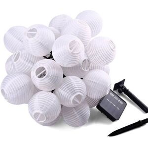 RYTTGOP Guirlande Lumineuse extérieur Solaire 20 Lanterne LED Blanc Chaud Lumière Décorative Extérieur pour Jardin Terrasse Mariage Blanc - Publicité RYTTGOP Guirlande Lumineuse extérieur Solaire 20 Lanterne LED Blanc Chaud Lumière Décorative Extérieur pour Jardin Terrasse Mariage Blanc - Publicité