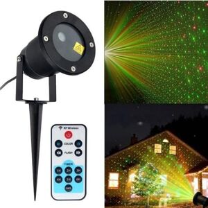 Projecteur laser dextérieur - Mobile - IP65 étanche - Laser rouge 100 mW / vert 50 mW - Télécommande & câble 5 m Noir - Publicité Projecteur laser dextérieur - Mobile - IP65 étanche - Laser rouge 100 mW / vert 50 mW - Télécommande & câble 5 m Noir - Publicité