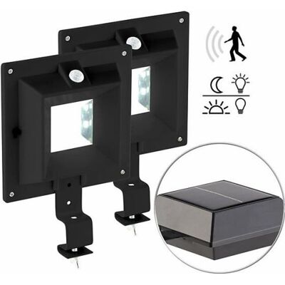 Lampe solaire à LED pour gouttière - Lunartec - Noir - Détecteur de mouvement PIR - 160 lm / 2 W Noir - Publicité Lampe solaire à LED pour gouttière - Lunartec - Noir - Détecteur de mouvement PIR - 160 lm / 2 W Noir - Publicité