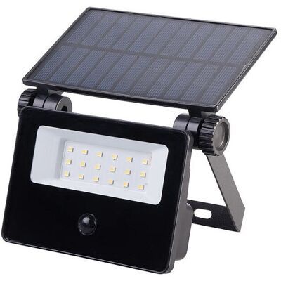 Projecteur LED Solaire - Luminea - FTR-101 - 800 lm - Détecteur de mouvement - IP65 Blanc - Publicité Projecteur LED Solaire - Luminea - FTR-101 - 800 lm - Détecteur de mouvement - IP65 Blanc - Publicité