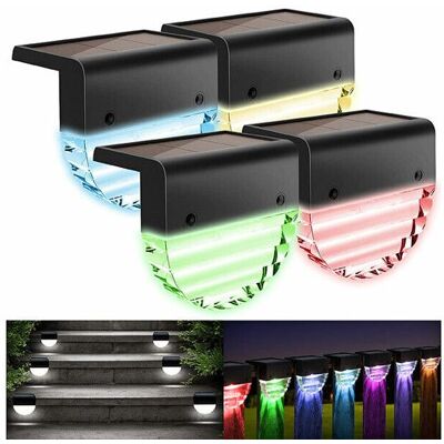 Lampe solaire dextérieur - Lunartec - 4 lampes LED RVBB - Couleur changeante - Panneau solaire - IP44 Noir - Publicité Lampe solaire dextérieur - Lunartec - 4 lampes LED RVBB - Couleur changeante - Panneau solaire - IP44 Noir - Publicité
