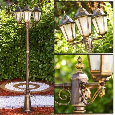 Lampadaire - HOFSTEIN - Hong Kong Frost - Aluminium - 3 têtes - Extérieur - Ajustable en hauteur Marron - Publicité Lampadaire - HOFSTEIN - Hong Kong Frost - Aluminium - 3 têtes - Extérieur - Ajustable en hauteur Marron - Publicité